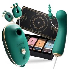 Набір іграшок секс для жінок зеленого кольору Qingnan Quartet 4 предмета