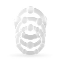 Набор эрекционных колец на член силиконовые прозрачные Crushious 3 штуки