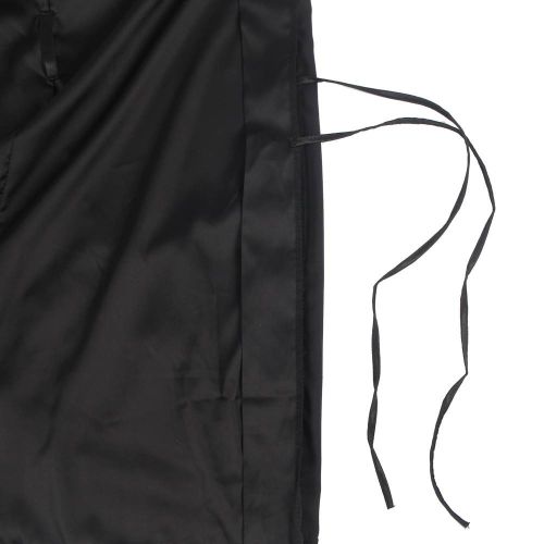 Халат мини с кружевной спинкой черный Star Night размеры M/L