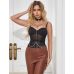 Боди полупрозрачное с доступом и цепочкой черное Star Night размеры XS-S