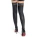 Панчохи еластичні з імітацією шкіри чорні Star Night XS-M