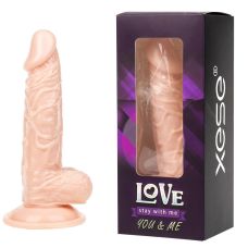 Фаллоимитатор реалистик на присоске телесного цвета Love stay with me - SEXTOY PENIS