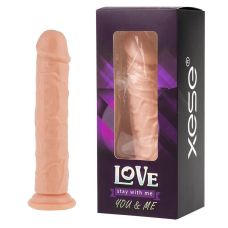 Фаллоимитатор 20/3,7 см на присоске реалистик бежевый Love stay with me SEXTOY PENIS