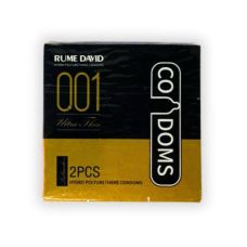 Презервативи ультратонкі гідрополіуретан Muaisi Rume David 001 2 штуки