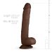 Фаллоимитатор реалистичный на присоске коричневого цвета Real Fantasy Myles