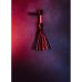 Флоггер с петлей на рукояти 30 хвостов БДСМ из натуральной кожи черно красного цвета Candy Hero