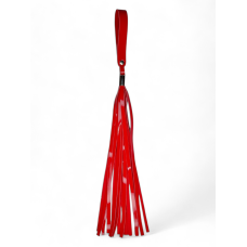 Плеть с петелькой БДСМ из искусственной кожи красного цвета Easy Life BDSM Desire												
