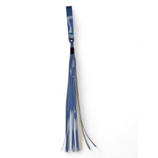 Плеть с петелькой БДСМ из искусственной кожи голубого цвета Easy Life BDSM Desire