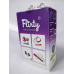 Королевские из искусственной кожи наручники БДСМ красные с  черным мехом Flirty				 Королевские из искусственной кожи наручники БДСМ красные с  черным мехом Flirty