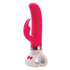 Вібратор із стимуляцією клітора рожевий Rocks Off Roxy Rabbit