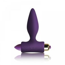 Вібруюча анальна пробка фіолетова ROCKS-OFF PETITE SENSATIONS PLUG