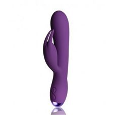 Чувственный вибратор кролик с отростком для клитора фиолетовый Rocks Off Flutter Rabbit