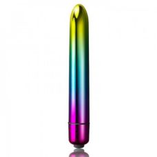 Вібропуля з потужною вібрацією різнокольорова ROCKS-OFF PRISM VIBRATOR METALLIC