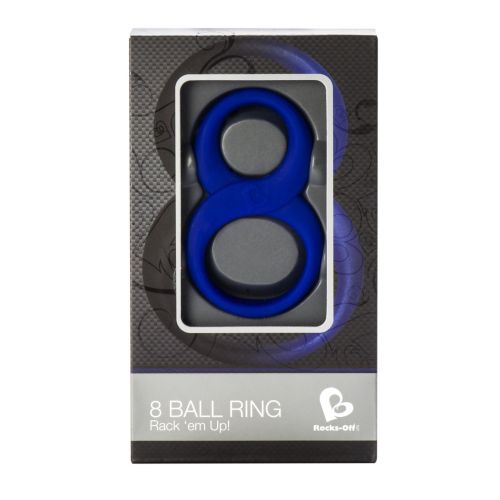 Эрекционное кольцо Rocks Off 8 Ball Blue