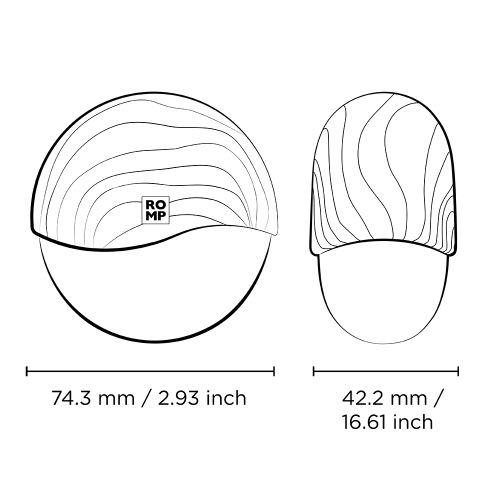 Вакуумный стимулятор клитора в тревел-формате розовый ROMP Spin 