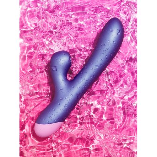 Кролик вібратор з вакуумним стимулятором для клітора фіолетовий ROMP Pulse