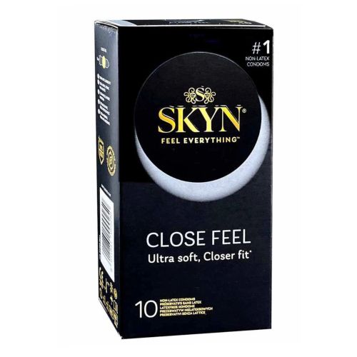Презервативи з рельєфом безлатексні з поліізопрену Kiki Skyn ​​Close Feel 10 штук