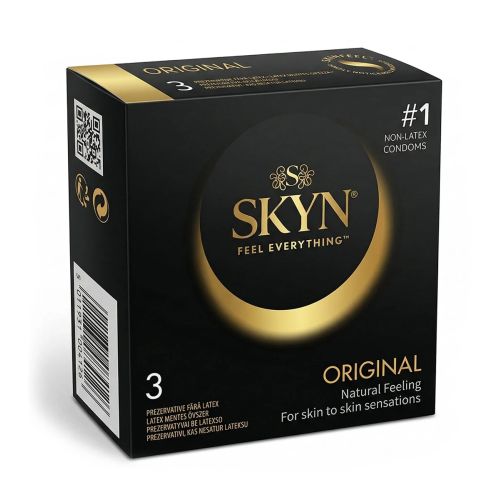 Презервативы гладкие полиизопреновые с силиконовой смазкой SKYN Original 3 штуки