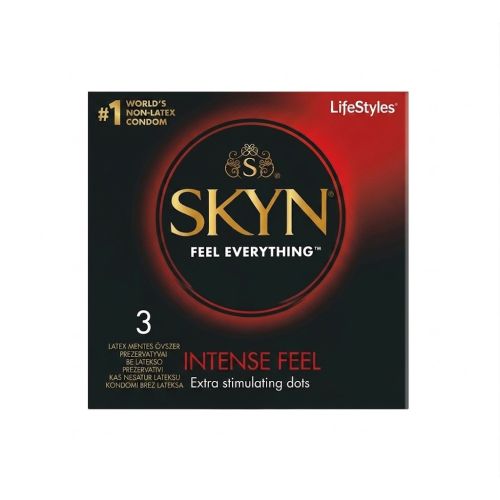 Презервативи з хвилеподібними виступами поліізопренові SKYN Intense Feel 3 штуки