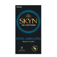 Презервативы безлатексные полиизопреновые с дополнительной смазкой Skyn Extra Lubricated 9 штук