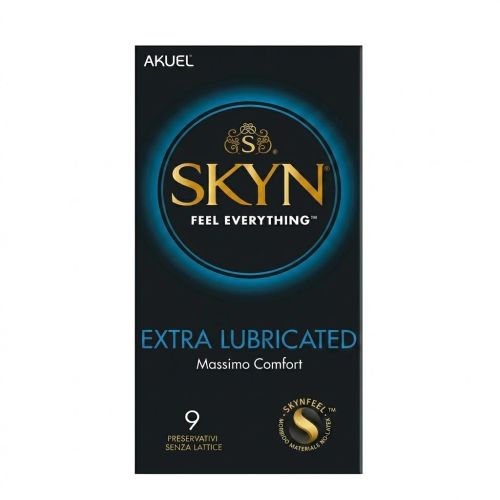 Презервативы безлатексные полиизопреновые с дополнительной смазкой Skyn Extra Lubricated 9 штук