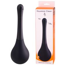 Анальна груша для очищення чорна Seven Creations Squeeze Clean