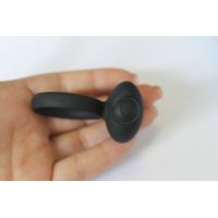 Кольцо эрекционное Половой Гигант силиконовое с вибрацией SEX EXPERT черное