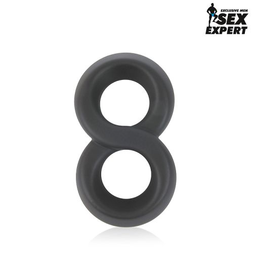 Кольцо эрекционное силиконовое SEX EXPERT с петлей для мошонки продлевающее
