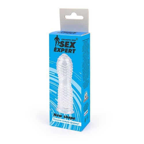 Насадка для увеличения на член-презерватив Sex Expert L 130 мм D 35 мм