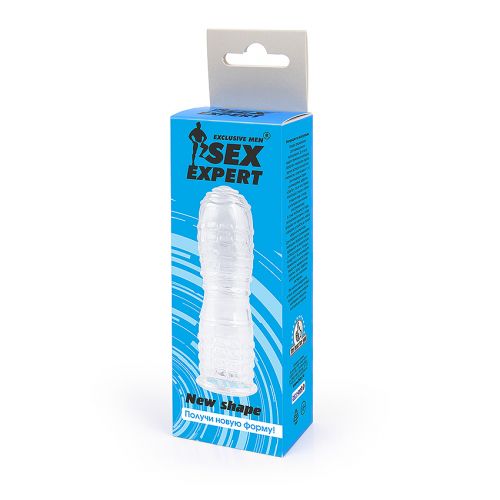 Насадка для увеличения члена-презерватив Sex Expert L 130 мм D 35 мм