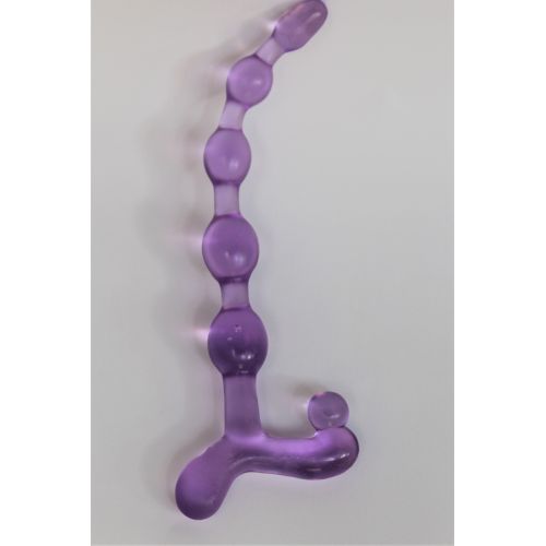 Анальная цепочка фиолетовая силиконовая Sexy Friend SF-70110