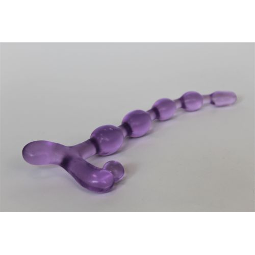 Анальная цепочка фиолетовая силиконовая Sexy Friend SF-70110
