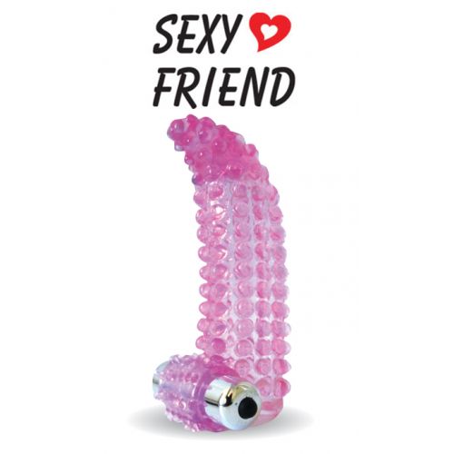 Насадка на пенис закрытая с вибрацией Sexy Friend