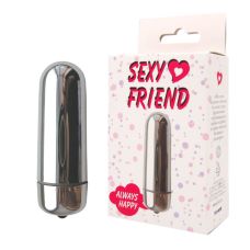 Міні вібратор сріблястий Sexy Friend SF-70136