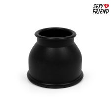 Насадка для помпы силиконовая Sexy Friend цвет чёрный, размер L, D 35 мм
