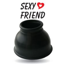 Насадка для помпы силиконовая Sexy Friend цвет чёрный, размер M, D 30 мм