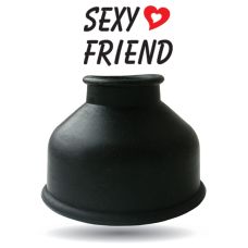 Насадка для помпи силіконова Sexy Friend чорна розмір S L 5 см D 2,3 см