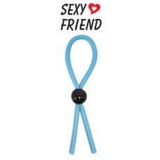 Кольцо эрекционное силиконовое универсальное ЛАССО синее