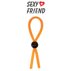 Кольцо эрекционное Сильный и Длиннный ЛАССО оранжевое