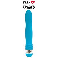 Вибратор вагинальный силиконовый Sexy Friend L 175 мм D 29 мм цвет голубой