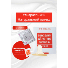 Презерватив латексний ультратонкий прозорий SAGAMI XTREME SUPERTHIN 1 шт