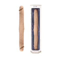 Фалоимитатор двусторонний двойной плотности бежевый SilexD