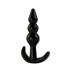 Анальный плаг черного цвета SKN-ANL005