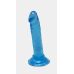 Анальний фалоімітатор реалістичний на присоску SKN Блакитний