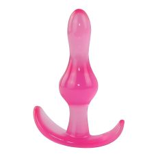 Анальна конусоподібна пробка з обмежувальною основою рожевого кольору SKN