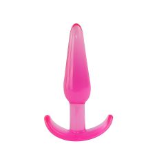 Анальна конусоподібна пробка з обмежувальною основою рожевого кольору SKN