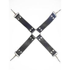 Фіксатор для БДСМ чорного кольору Vinyl SKN-C034