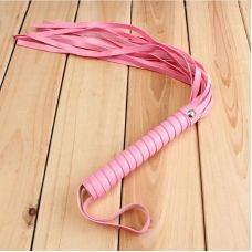 Плетка-флогер розового цвета VInyl SKN-C045