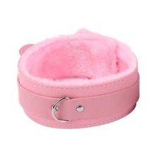 Нашийник з хутром для сексу SKN-C054, PINK