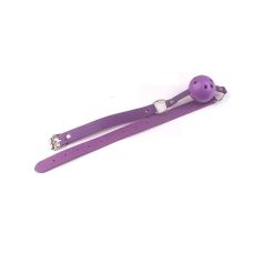 Кляп в рот с шариком фиолетового цвета Plastic Rurp, SKN-C058